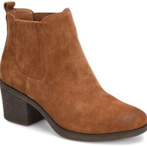 Eurosoft by Sofft Jennica chelsea boot block heel - Cognac brown - women's 8 M